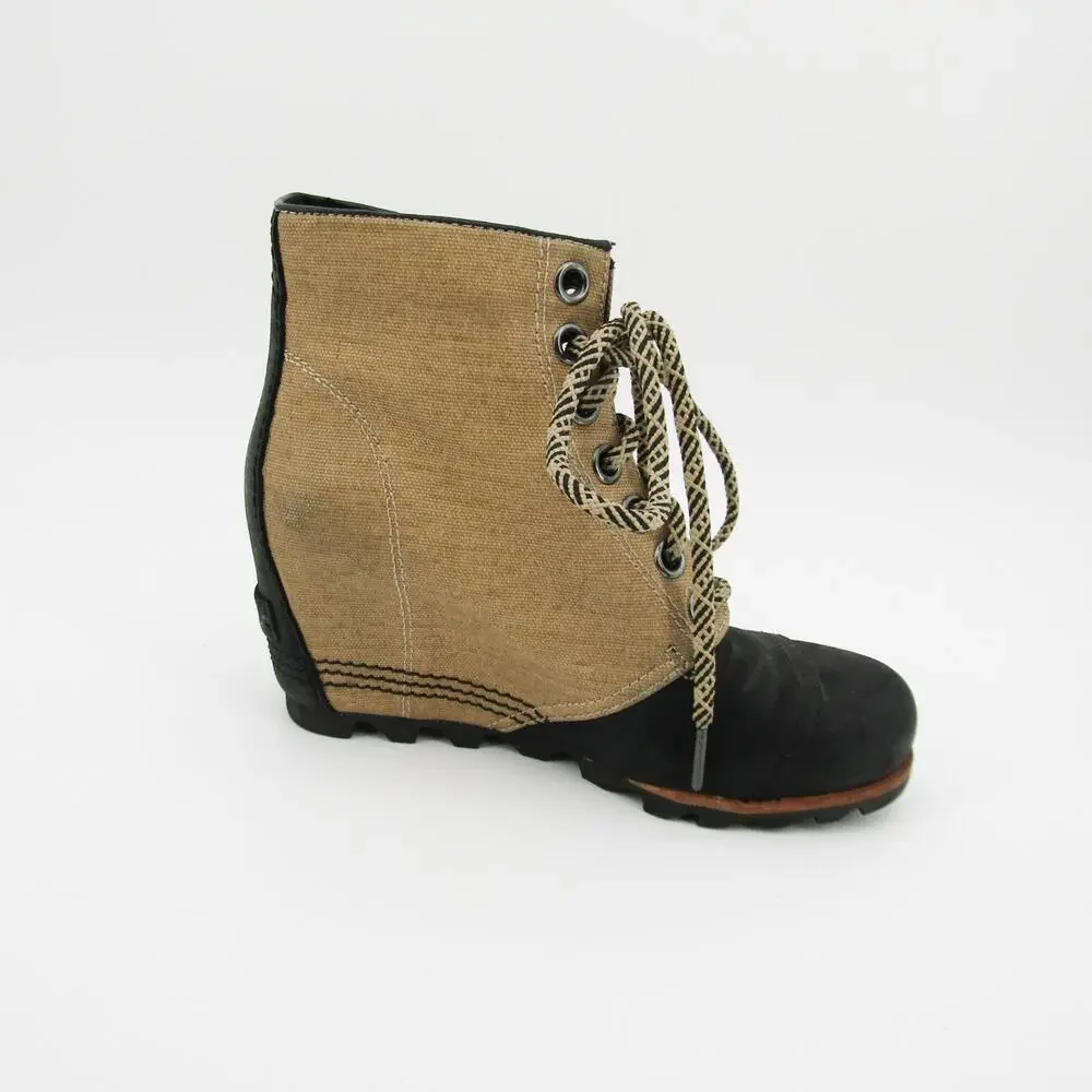 Sorel Boots Womens Size 7 EU 38 Joan of Arctic Wedge PDX 1964 Ankle Tan - Picture 3 of 9